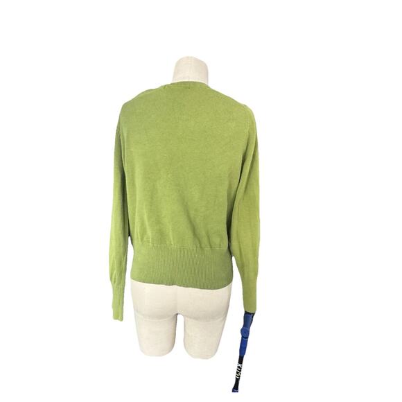 Geoffrey Bean Sport Green Cardigan Sweater Women’s Xl V-Neck Button Workwear - Picture 7 of 7